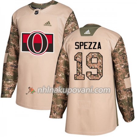 Ottawa Senators Dresy Jason Spezza 19 Adidas 2017-2018 Camo Veterans Day Practice Authentic - Pánské